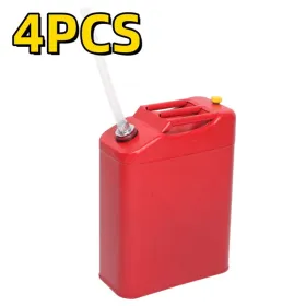 4PCS 20L Standard Cold-rolled Plate Petrol Can Gasoline Bucket With Oil Pipe Red