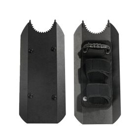1pc High-strength Large Pure Metal Iron Tactical Training Arm Guard, Handheld Dual Head Shield, Comfortable Grip, Very Suitable For Outdoor Hikin