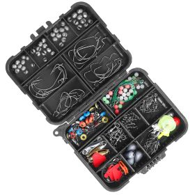 188Pcs Fishing Accessory Kit Portable Fishing Set Including Jig Hooks Sinker Weights Spoon Lure Removable Split Shot With Tackle Box For Fathers