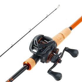 VEVOR Rod and Fishing Reel Combo, IM7 Carbon Fiber Baitcasting Rod and Reel Combo, Bass Fishing Pole with 7+1 BB System, 7.0:1 Gear Ratio, Cork H