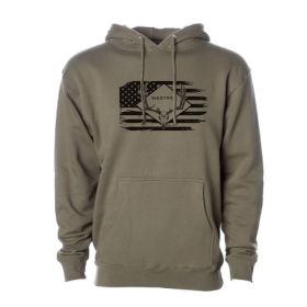 Army colored skull buck hoodie (Small: XS)